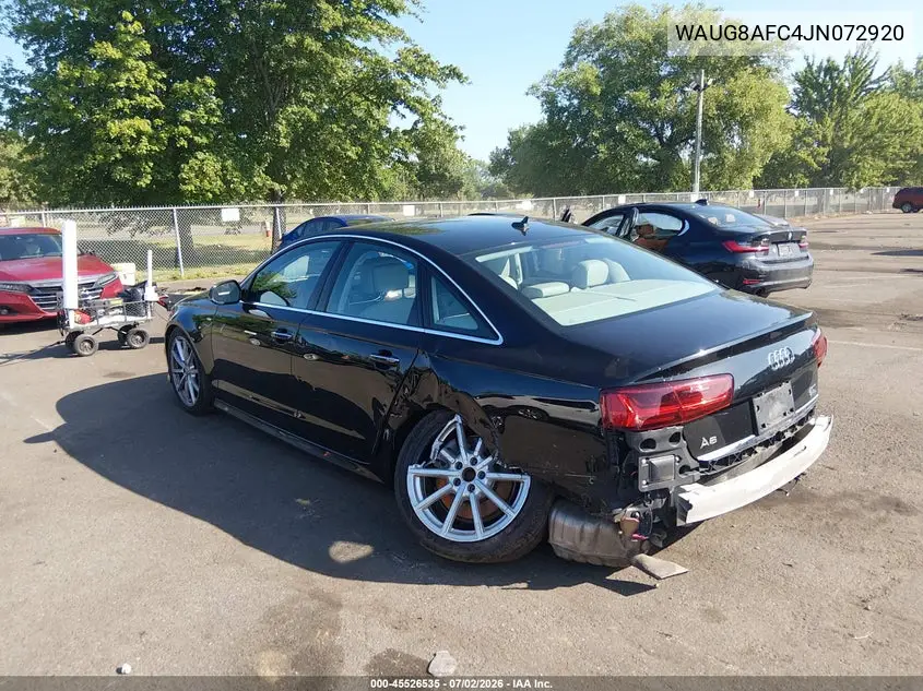 2018 Audi A6 2.0T Premium Plus VIN: WAUG8AFC4JN072920 Lot: 45526535