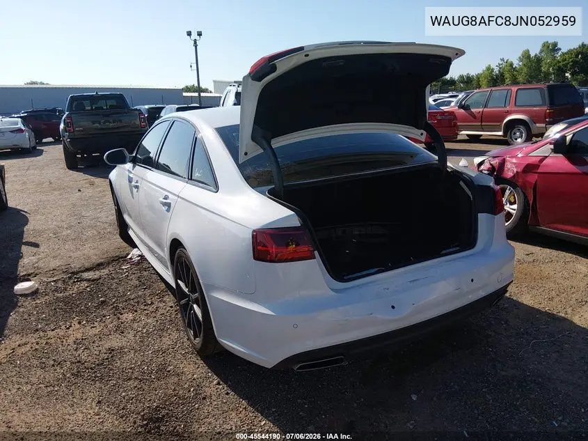 2018 Audi A6 2.0T Premium Plus VIN: WAUG8AFC8JN052959 Lot: 45544190