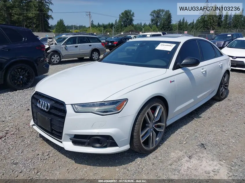 2018 Audi A6 3.0T Premium Plus VIN: WAUG3AFC7JN103236 Lot: 45640082
