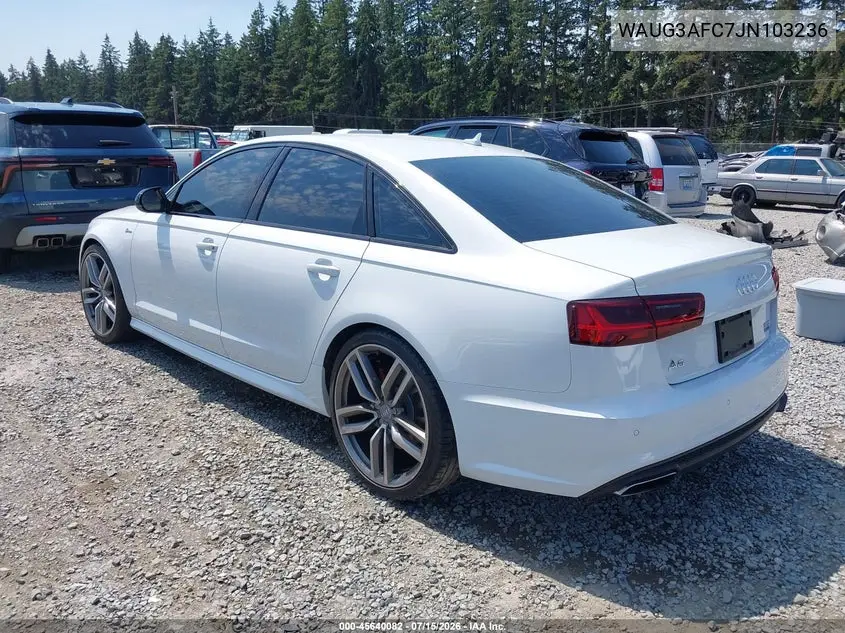 2018 Audi A6 3.0T Premium Plus VIN: WAUG3AFC7JN103236 Lot: 45640082