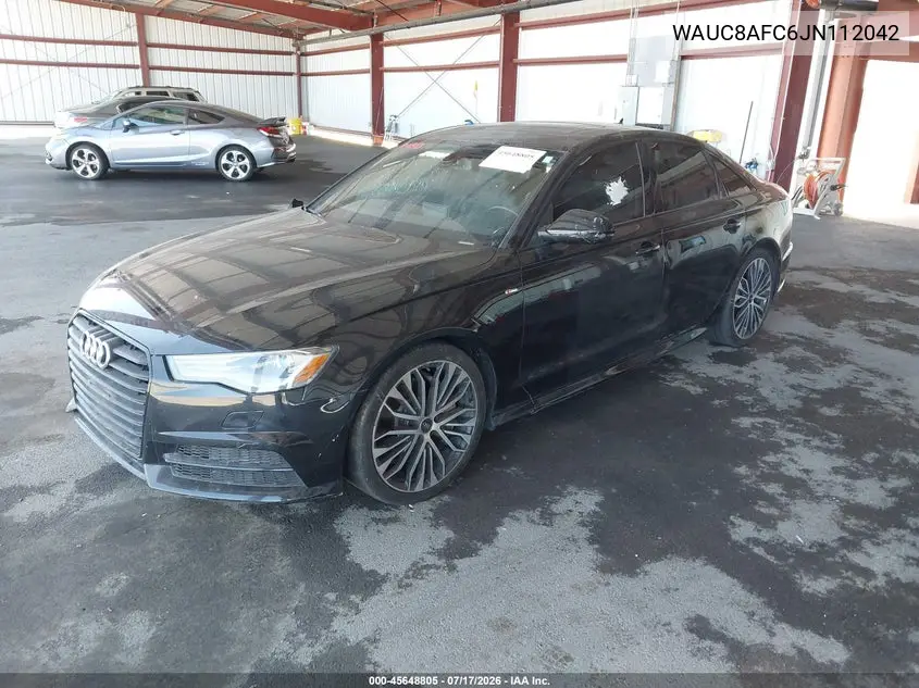 2018 Audi A6 2.0T Premium/2.0T Sport VIN: WAUC8AFC6JN112042 Lot: 45648805