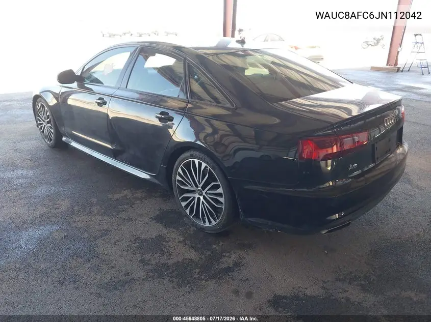 2018 Audi A6 2.0T Premium/2.0T Sport VIN: WAUC8AFC6JN112042 Lot: 45648805
