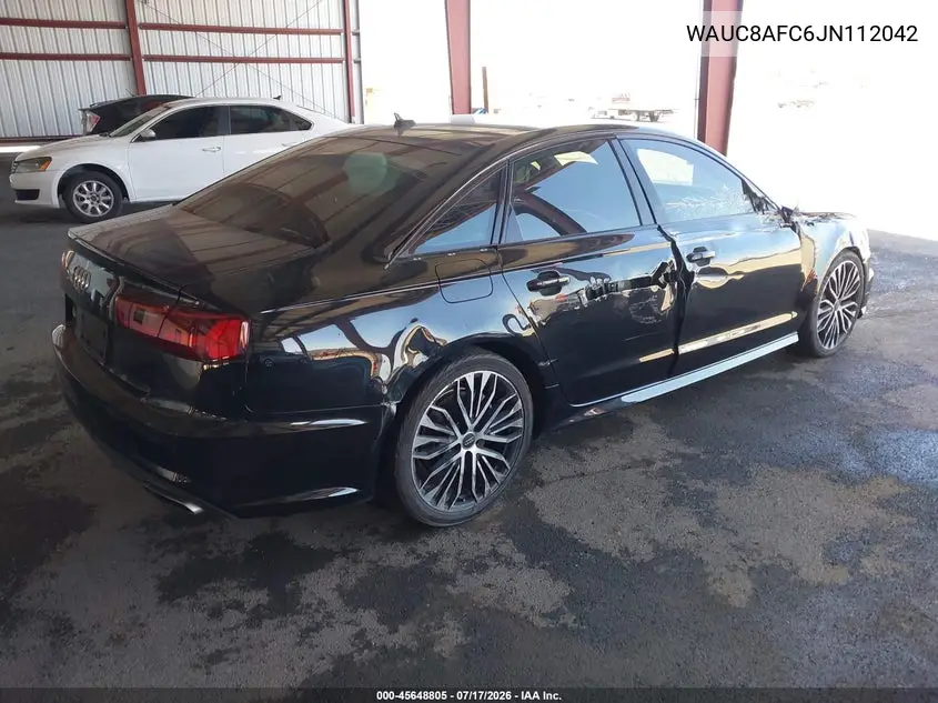 2018 Audi A6 2.0T Premium/2.0T Sport VIN: WAUC8AFC6JN112042 Lot: 45648805
