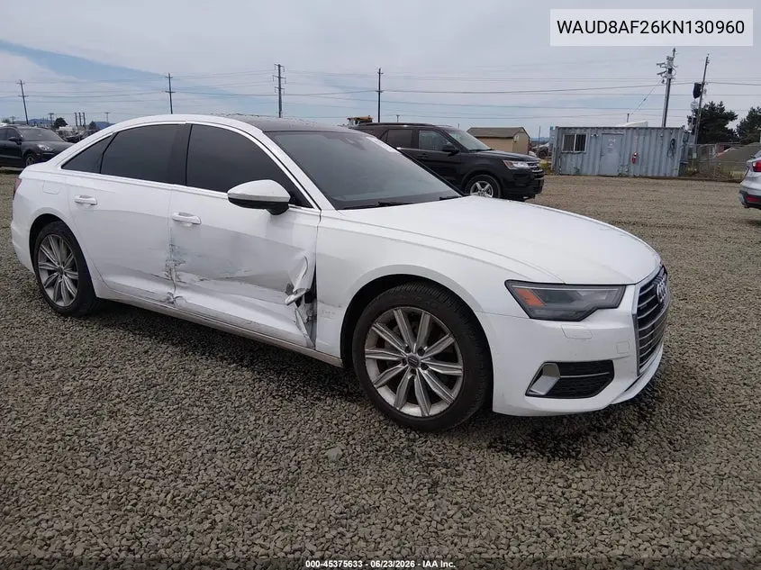 2019 Audi A6 45 Premium VIN: WAUD8AF26KN130960 Lot: 45375633