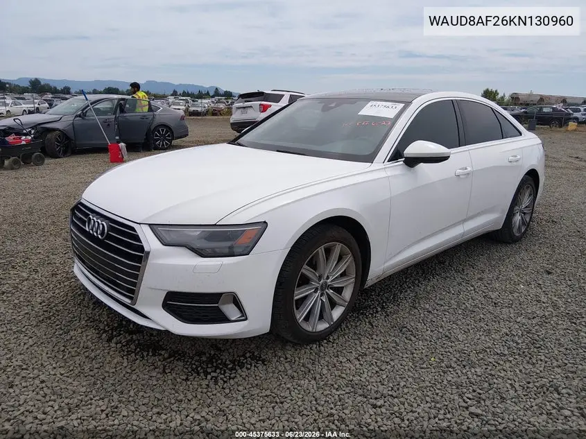 2019 Audi A6 45 Premium VIN: WAUD8AF26KN130960 Lot: 45375633