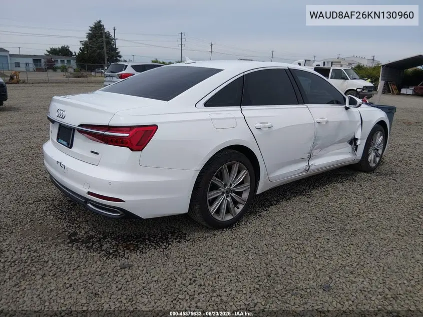 2019 Audi A6 45 Premium VIN: WAUD8AF26KN130960 Lot: 45375633