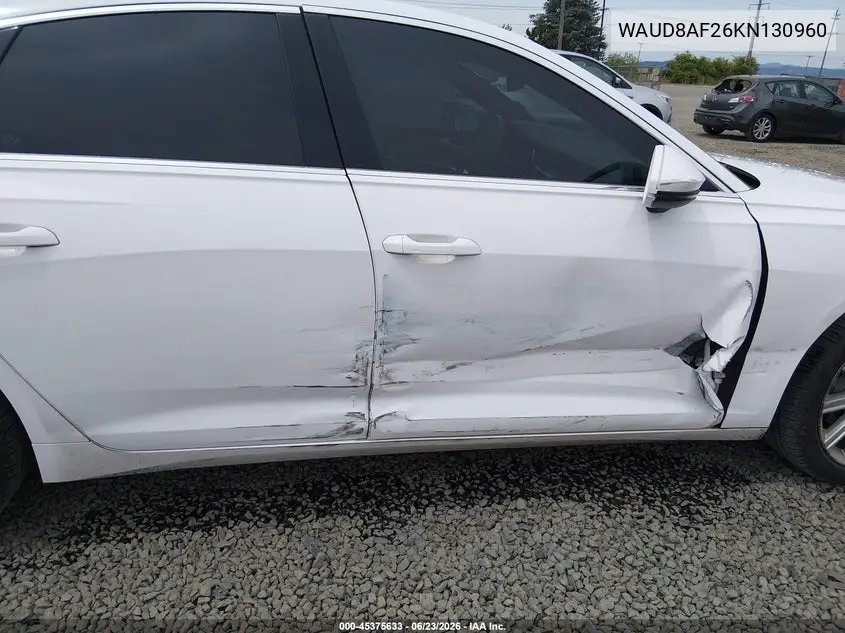 2019 Audi A6 45 Premium VIN: WAUD8AF26KN130960 Lot: 45375633