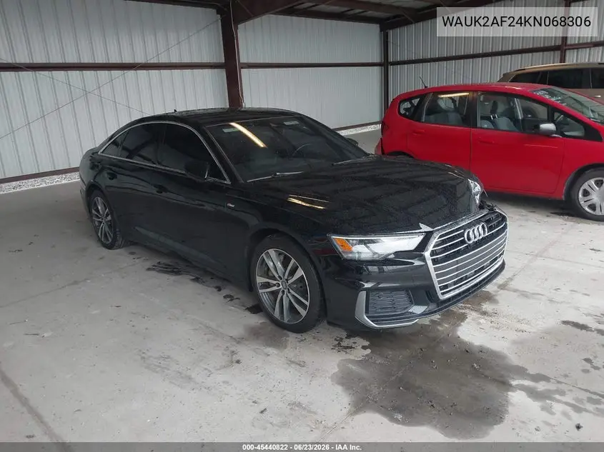 2019 Audi A6 55 Premium VIN: WAUK2AF24KN068306 Lot: 45440822