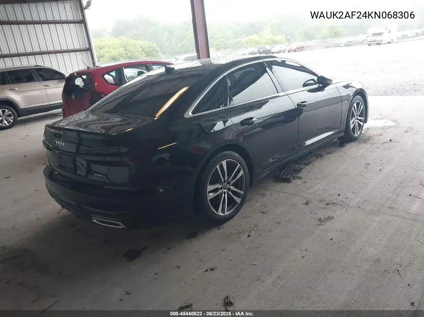 2019 Audi A6 55 Premium VIN: WAUK2AF24KN068306 Lot: 45440822