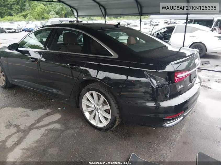 2019 Audi A6 45 Premium VIN: WAUD8AF27KN126335 Lot: 45501430