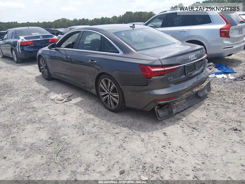 2019 Audi A6 55 Premium VIN: WAUL2AF29KN097885 Lot: 45525944