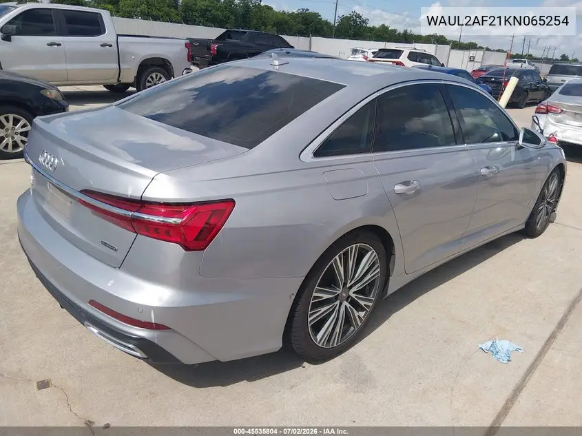 2019 Audi A6 55 Premium VIN: WAUL2AF21KN065254 Lot: 45535804