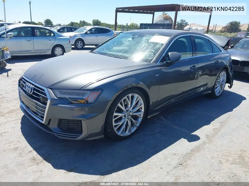 2019 Audi A6 55 Premium VIN: WAUM2AF21KN042285 Lot: 45574327