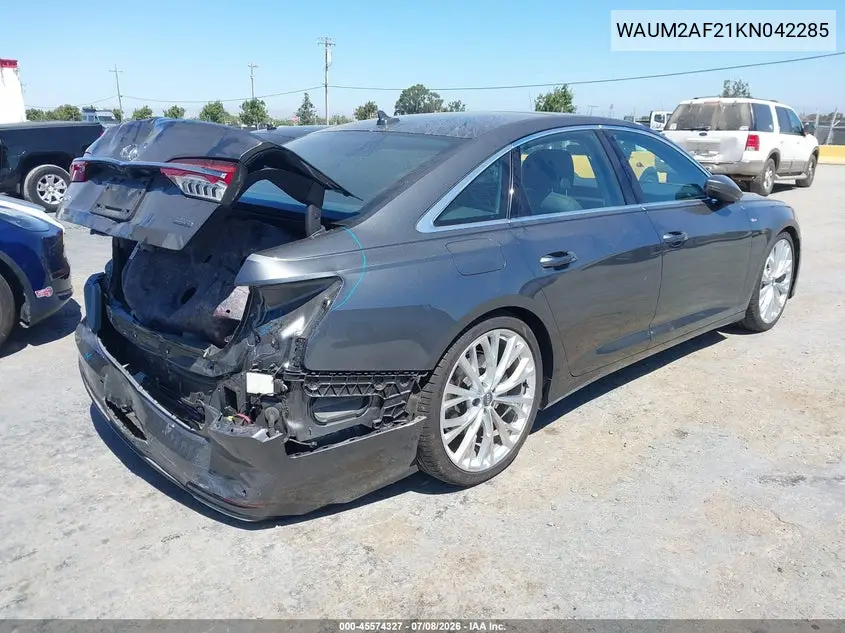 2019 Audi A6 55 Premium VIN: WAUM2AF21KN042285 Lot: 45574327