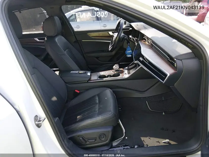 2019 Audi A6 55 Premium VIN: WAUL2AF21KN043139 Lot: 45580315