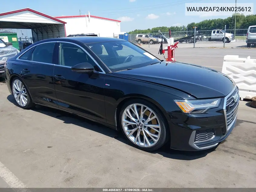 2019 Audi A6 55 Premium VIN: WAUM2AF24KN025612 Lot: 45583017