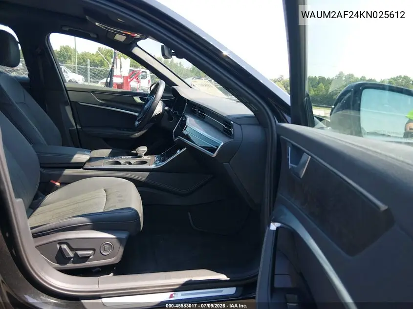 2019 Audi A6 55 Premium VIN: WAUM2AF24KN025612 Lot: 45583017