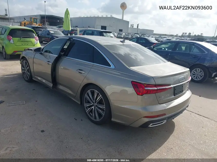 2019 Audi A6 55 Premium VIN: WAUL2AF22KN093600 Lot: 45616285