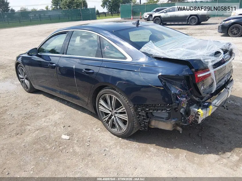 2020 Audi A6 Premium 45 Tfsi Quattro S Tronic VIN: WAUD8AF29LN058511 Lot: 45597545