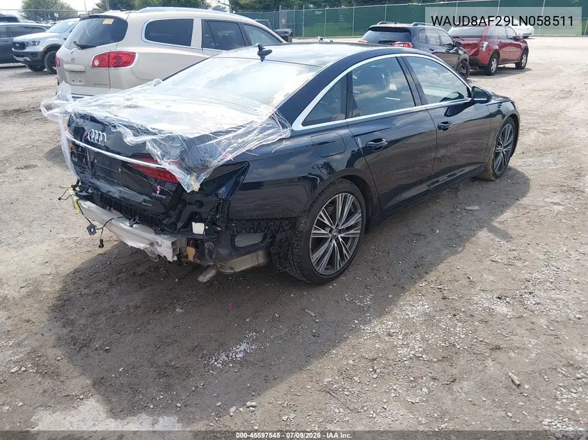 2020 Audi A6 Premium 45 Tfsi Quattro S Tronic VIN: WAUD8AF29LN058511 Lot: 45597545