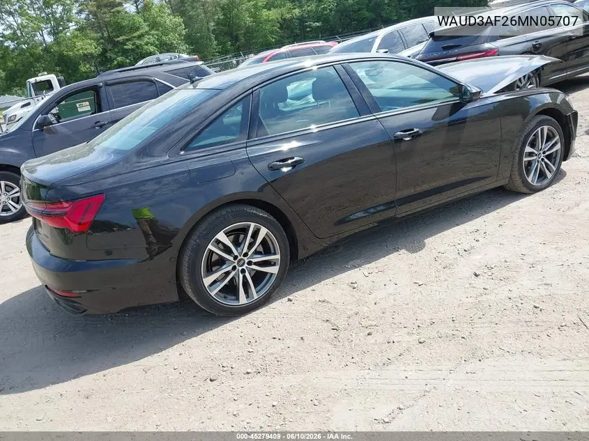 2021 Audi A6 VIN: WAUD3AF26MN057073 Lot: 45279409