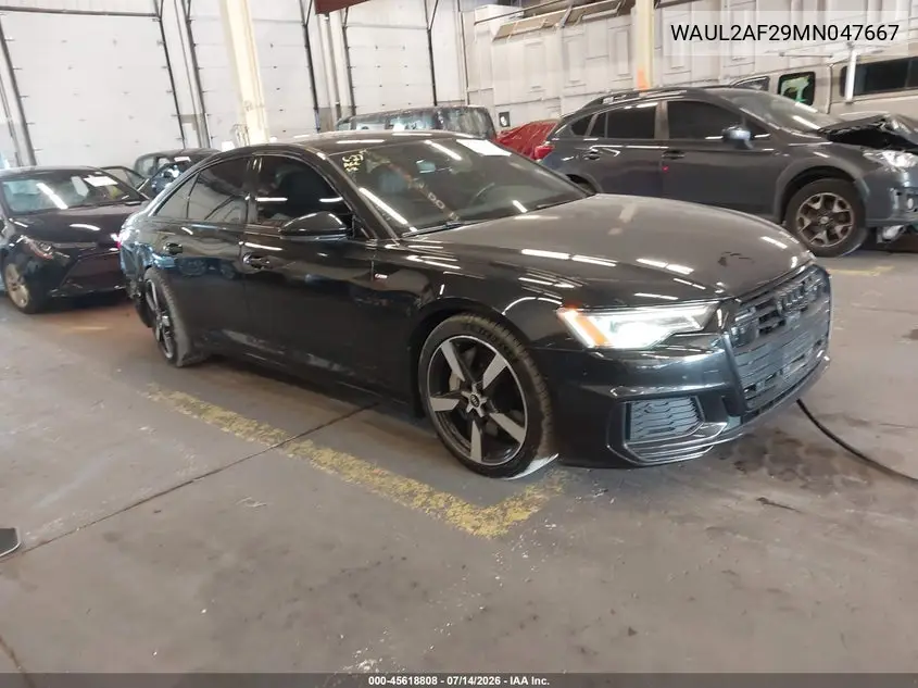 2021 Audi A6 Premium Plus 55 Tfsi Quattro S Tronic VIN: WAUL2AF29MN047667 Lot: 45618808