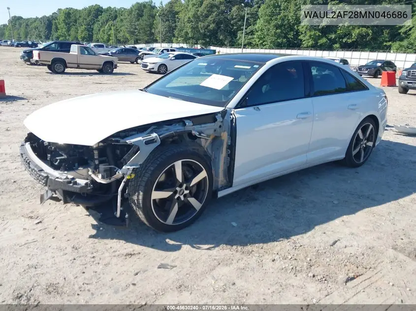2021 Audi A6 Premium Plus 55 Tfsi Quattro S Tronic VIN: WAUL2AF28MN046686 Lot: 45630240
