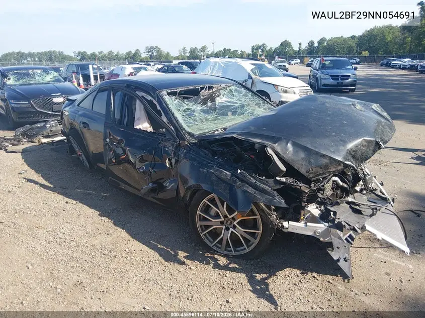 2022 Audi A6 Premium Plus 55 Tfsi Quattro S Tronic VIN: WAUL2BF29NN054691 Lot: 45596114