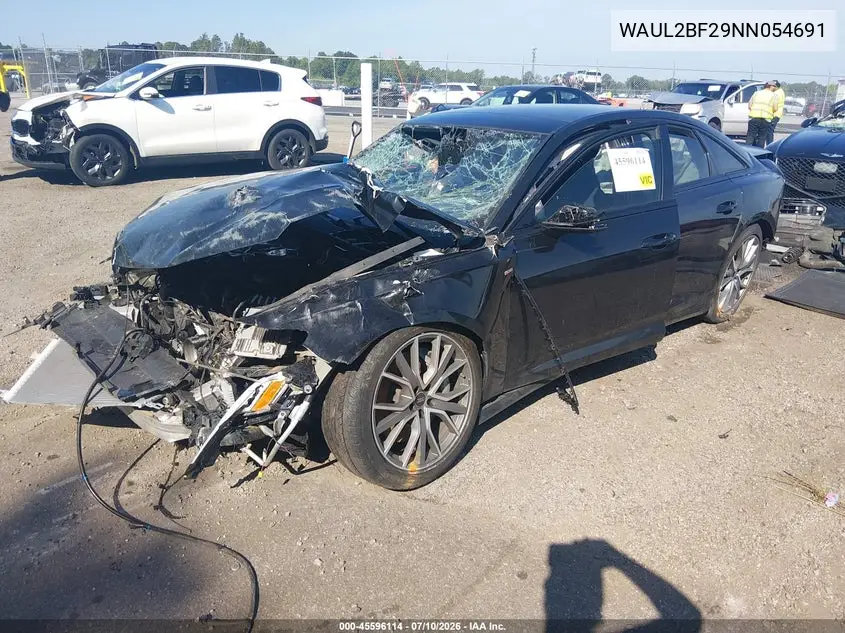 2022 Audi A6 Premium Plus 55 Tfsi Quattro S Tronic VIN: WAUL2BF29NN054691 Lot: 45596114