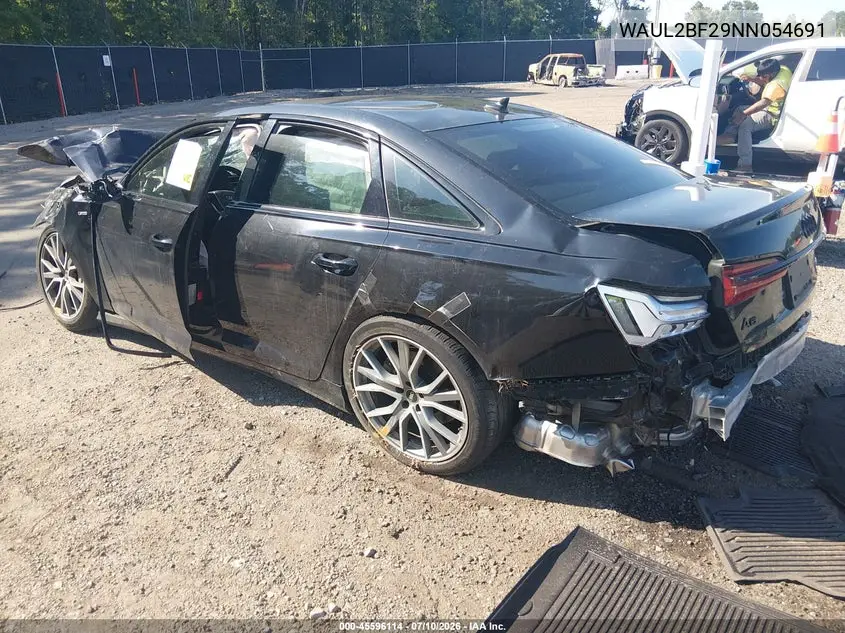 2022 Audi A6 Premium Plus 55 Tfsi Quattro S Tronic VIN: WAUL2BF29NN054691 Lot: 45596114