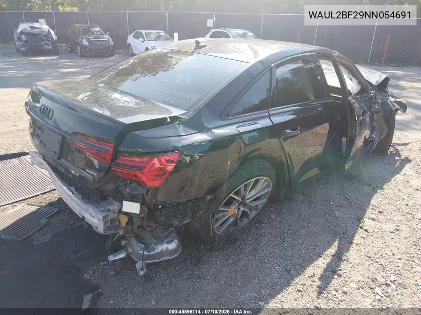 2022 Audi A6 Premium Plus 55 Tfsi Quattro S Tronic VIN: WAUL2BF29NN054691 Lot: 45596114