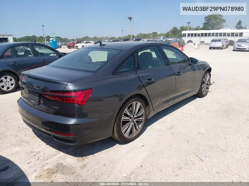 2023 Audi A6 Premium 45 Tfsi Quattro S Tronic VIN: WAUD3BF29PN078980 Lot: 45618245