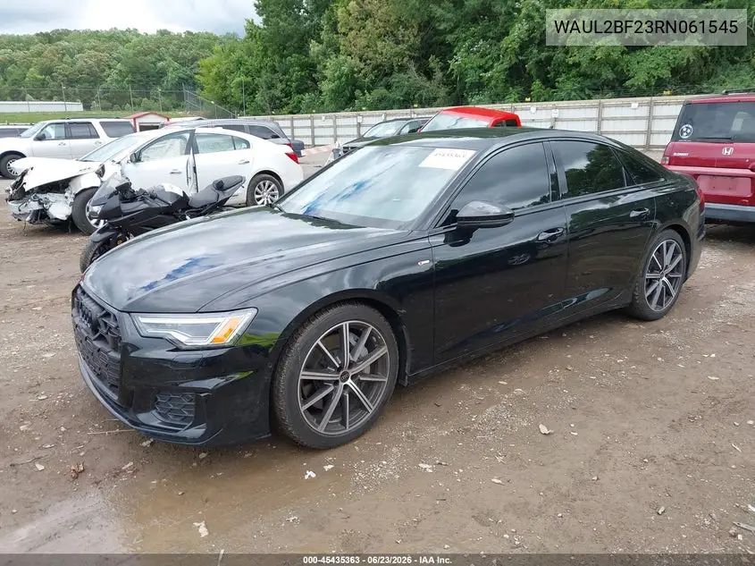 2024 Audi A6 Premium Plus 55 Tfsi Quattro S Tronic VIN: WAUL2BF23RN061545 Lot: 45435363