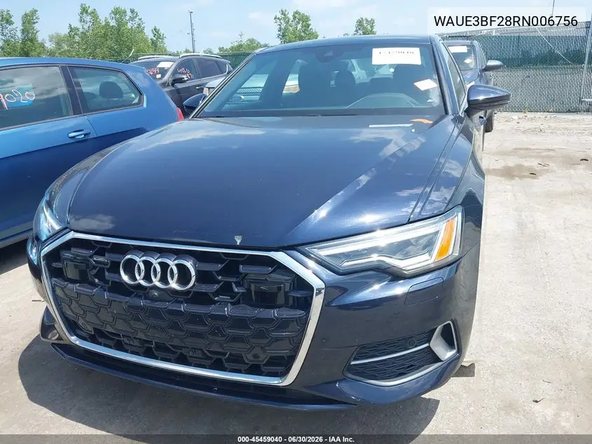 2024 Audi A6 Premium Plus 45 Tfsi Quattro S Tronic VIN: WAUE3BF28RN006756 Lot: 45459040