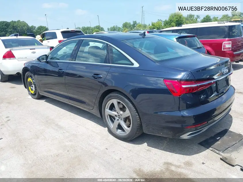2024 Audi A6 Premium Plus 45 Tfsi Quattro S Tronic VIN: WAUE3BF28RN006756 Lot: 45459040