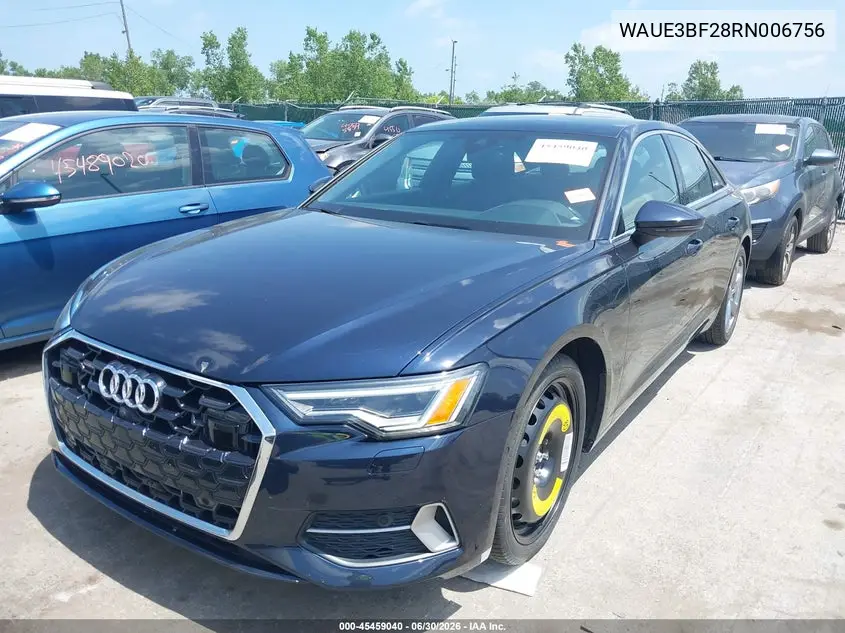 2024 Audi A6 Premium Plus 45 Tfsi Quattro S Tronic VIN: WAUE3BF28RN006756 Lot: 45459040