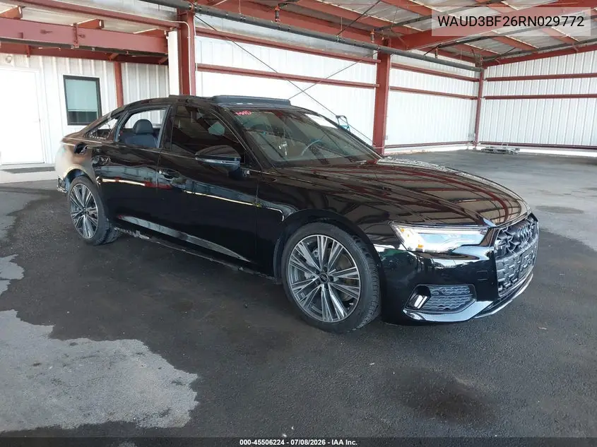 2024 Audi A6 Premium 45 Tfsi Quattro S Tronic VIN: WAUD3BF26RN029772 Lot: 45506224