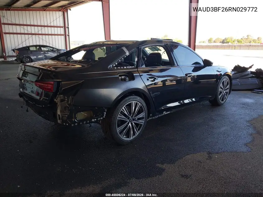 2024 Audi A6 Premium 45 Tfsi Quattro S Tronic VIN: WAUD3BF26RN029772 Lot: 45506224