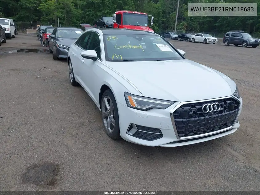 2024 Audi A6 Premium Plus 45 Tfsi Quattro S Tronic VIN: WAUE3BF21RN018683 Lot: 45542882