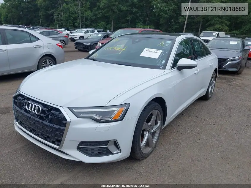 2024 Audi A6 Premium Plus 45 Tfsi Quattro S Tronic VIN: WAUE3BF21RN018683 Lot: 45542882