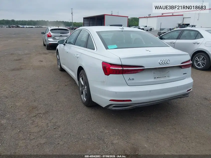 2024 Audi A6 Premium Plus 45 Tfsi Quattro S Tronic VIN: WAUE3BF21RN018683 Lot: 45542882