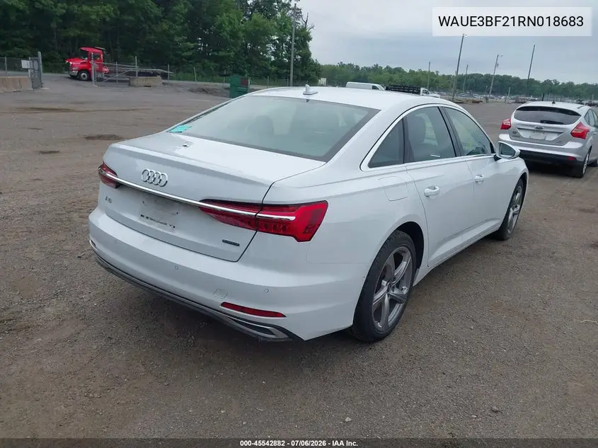 2024 Audi A6 Premium Plus 45 Tfsi Quattro S Tronic VIN: WAUE3BF21RN018683 Lot: 45542882