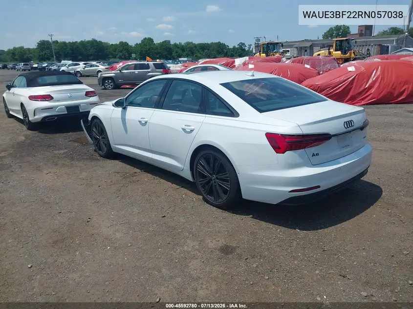 2024 Audi A6 Premium Plus 45 Tfsi Quattro S Tronic VIN: WAUE3BF22RN057038 Lot: 45592780