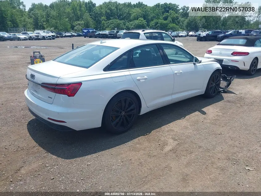 2024 Audi A6 Premium Plus 45 Tfsi Quattro S Tronic VIN: WAUE3BF22RN057038 Lot: 45592780