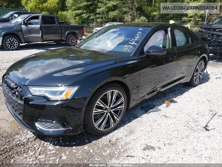 2024 Audi A6 Premium 45 Tfsi Quattro S Tronic VIN: WAUD3BF2XRN034084 Lot: 45616677