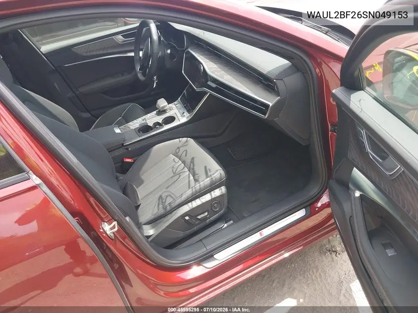 2025 Audi A6 Premium Plus 55 Tfsi Quattro S Tronic VIN: WAUL2BF26SN049153 Lot: 45595295