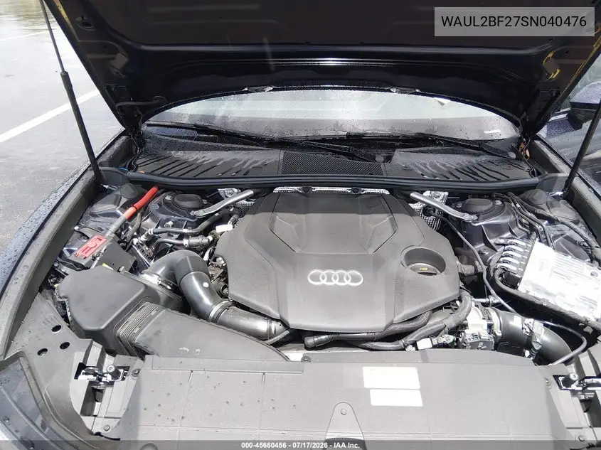 2025 Audi A6 Premium Plus 55 Tfsi Quattro S Tronic VIN: WAUL2BF27SN040476 Lot: 45660456