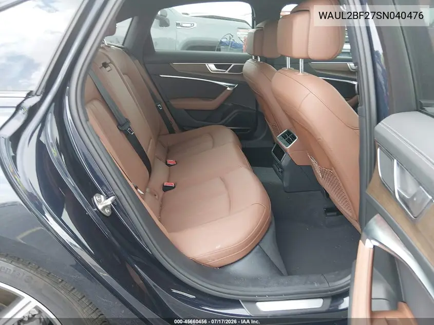 2025 Audi A6 Premium Plus 55 Tfsi Quattro S Tronic VIN: WAUL2BF27SN040476 Lot: 45660456