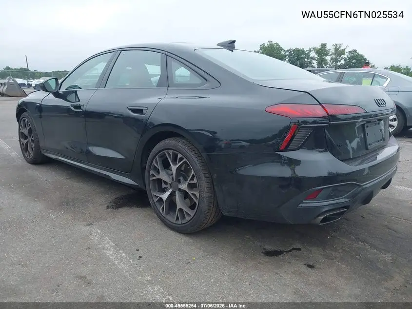 2026 Audi A6 Premium Plus Quattro S Tronic VIN: WAU55CFN6TN025534 Lot: 45555254