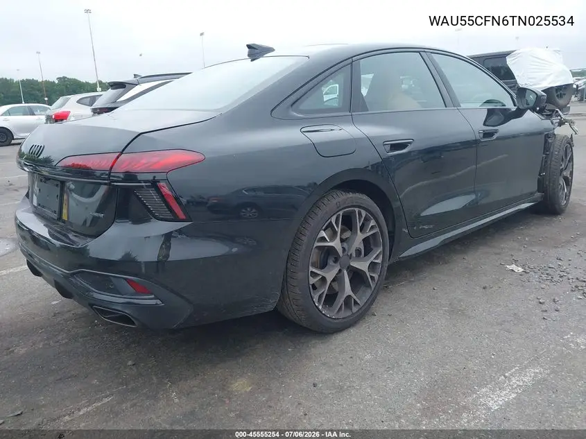2026 Audi A6 Premium Plus Quattro S Tronic VIN: WAU55CFN6TN025534 Lot: 45555254